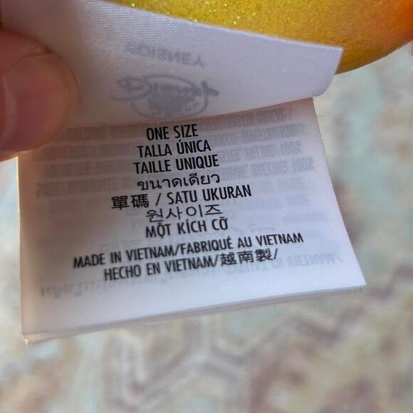 Disney Park Eats Macron Minnie Ears yellow pink Minnie Mouse headband Adult Size - Picture 5 of 5